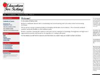 Education for Testing Education for Testing