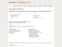 Education for Thinking | Education For Thinking Education for Thinking | Education For Thinking