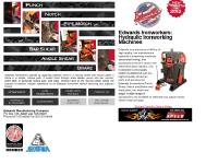 Edwards Ironworkers: Hydraulic ironworker machines to punch, notch, pipe notch, bar shear, angle shear, brake, rod, square stock, sheet metal, steel plate, pipe