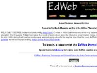 EdWeb Home Page EdWeb Home Page