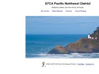 EFCA Distinctives, Theology, What It Means To Be An EFC, District Ministry  EFCA Distinctives, Theology, What It Means To Be An EFC, District Ministry