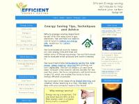 Efficient Energy Saving - Energy Saving Tips and Advice