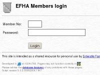 EFHA Members login EFHA Members login