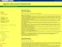 Egerton U9's Junior Football Club Egerton U9's Junior Football Club