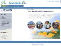 Environmental Health Investigations Branch Environmental Health Investigations Branch