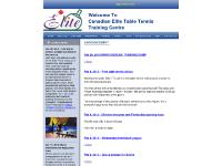 Canadian Elite Table Tennis Training Centre