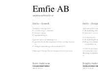 Emfie AB Emfie AB