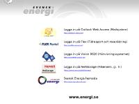 Välkommen till Svenskenergi’s minilänksida Välkommen till Svenskenergi’s minilänksida