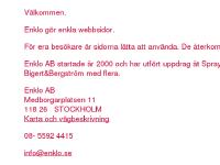 V&auml;lkommen till Enklo
