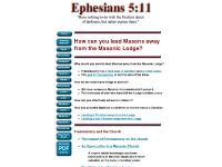 How can you lead Masons away from the Masonic Lodge?