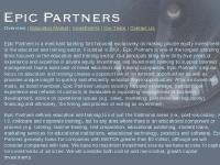 epicpartnersllc.com Education Market, Investments, Our Team epicpartnersllc.com Education Market, Investments, Our Team