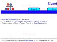 Genetic Epidemiology Research