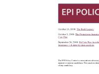 EPI Policy Center