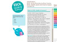 What is ESOL Health & Humour?