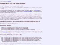 statistik för europadirektkista - Säkerhetsdörrar - klass 1-6, europeiska klasser