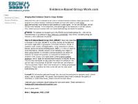 Evidence-Based Group Work.com Evidence-Based Group Work.com
