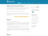 Excel VBA Tutorial - Easy Excel Macros Excel VBA Tutorial - Easy Excel Macros