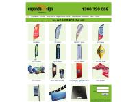 expandasign.com teardrop banner, flying banners, flag banners