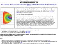 Experimental Mathematics Website