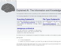 Explained.At : The Information and Knowledge Portal