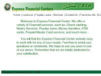 Franchise Info, Existing Franchise's Franchise Info, Existing Franchise's