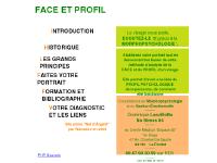Face et Profil, le site de Morphopsychologie, Accueil Face et Profil, le site de Morphopsychologie, Accueil