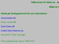 Välkommen till fahler.se Välkommen till fahler.se