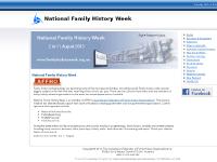 National Family History Week National Family History Week
