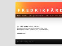 F R E D R I K F Ä R D I G F R E D R I K F Ä R D I G