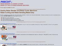 Fascut Rebar Benders and Cutters, Rebar Cutting and Rebar Bending Machines Fascut Rebar Benders and Cutters, Rebar Cutting and Rebar Bending Machines