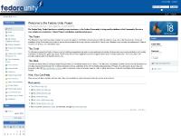 Welcome to the Fedora Unity Project — Fedora Unity Project Welcome to the Fedora Unity Project — Fedora Unity Project