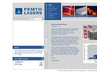 femtolasers.com femtosecond techology, lasers, amplifier