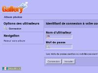Administration des utilisateurs de Gallery Administration des utilisateurs de Gallery