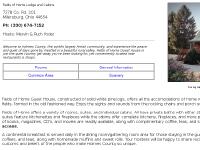 Fields of Home Guest House--Log Cabin Bed & Breakfast in Holmes County, Ohio