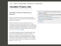 financeads.ca Advertisers, Publishers, Canadian Finance Ads financeads.ca Advertisers, Publishers, Canadian Finance Ads