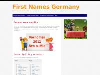 First Names Germany: German name statistics