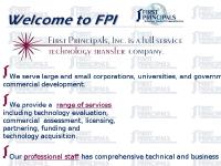 firstprincipals.com technical innovations, range of services, professional staff firstprincipals.com technical innovations, range of services, professional staff