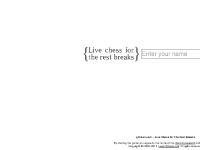 gChess.com - Live chess for the rest breaks