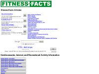 Fitness Facts - free fitness information, cardiovascular, strength training, stretching, flexibility