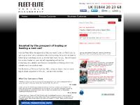 Car leasing, contract hire, UK provided by Fleet Elite