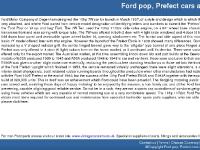 Ford pop, Prefect cars and spare parts Ford pop, Prefect cars and spare parts