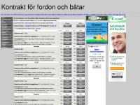 Kontrakt för fordon och båtar, med eller utan friskrivning. Hyreskontrakt Kontrakt för fordon och båtar, med eller utan friskrivning. Hyreskontrakt
