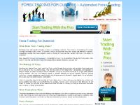 FOREX TRADING FOR DUMMIES - Automated Forex Trading