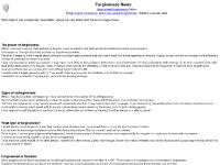 Forgiveness News Forgiveness News