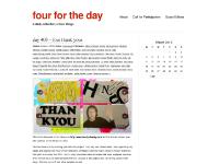 four for the day four for the day