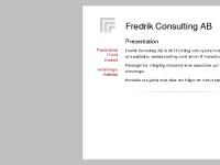 Fredrik Consulting Fredrik Consulting