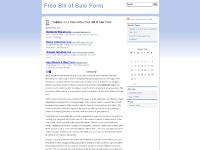 Free Bill of Sale Form