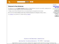  Free Dictionary Webmaster tool, Send Feedback