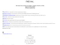 fxoinc.com Engineering Services, Designing and Building Hardware, Training