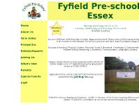 fyfieldpreschool.co.uk Term Dates, Prospectus, Ofsted Report